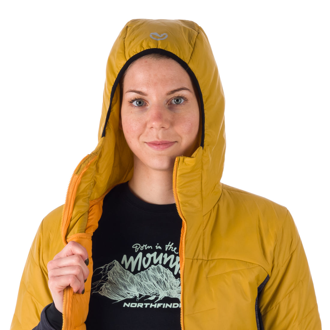 BU-6036OR women's hybrid active trekking jacket with PrimaLoft AUBRIE
