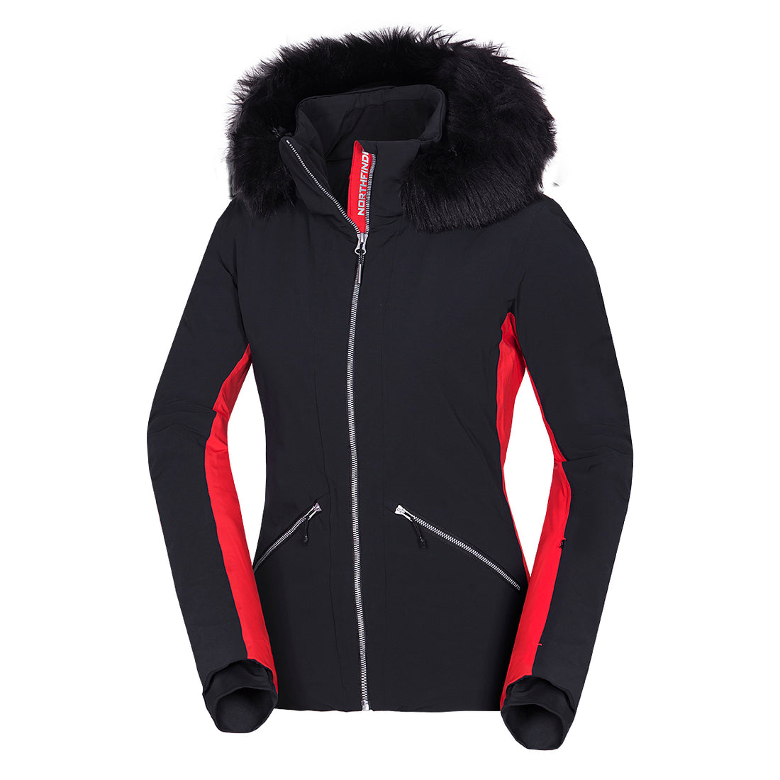 BU-6042SNW women's ski technical insulated jacket fully featured PrimaLoft BLANCHE