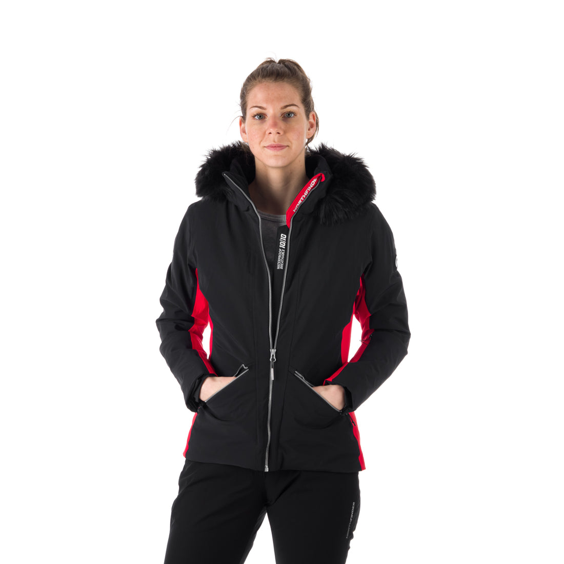 BU-6042SNW women's ski technical insulated jacket fully featured PrimaLoft BLANCHE