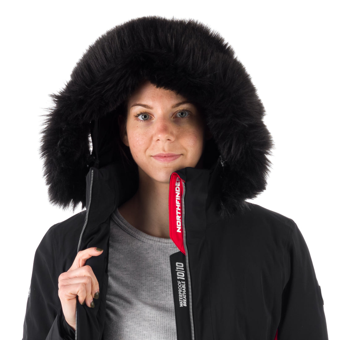 BU-6042SNW women's ski technical insulated jacket fully featured PrimaLoft BLANCHE