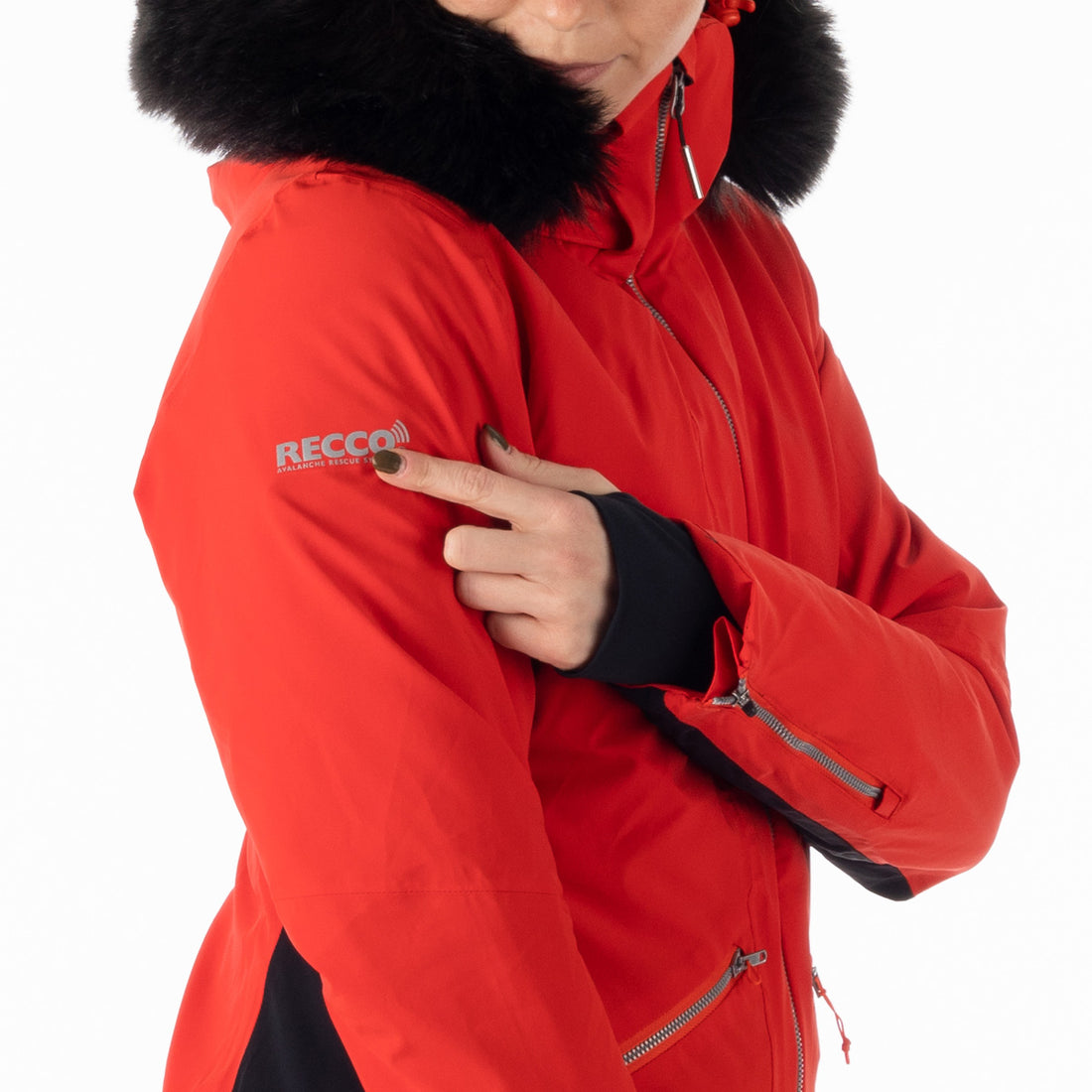 BU-6042SNW women's ski technical insulated jacket fully featured PrimaLoft BLANCHE