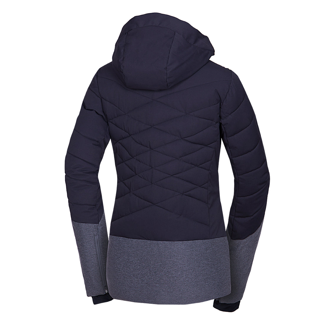 BU-6045SNW women's ski combi melange quilted insulated jacket BRANDY