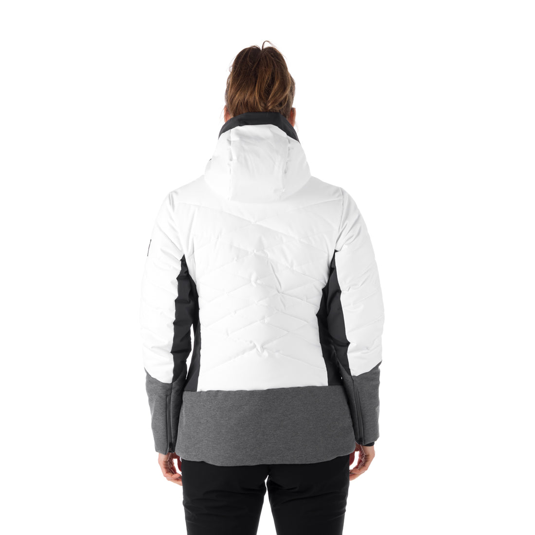 BU-6045SNW women's ski combi melange quilted insulated jacket BRANDY