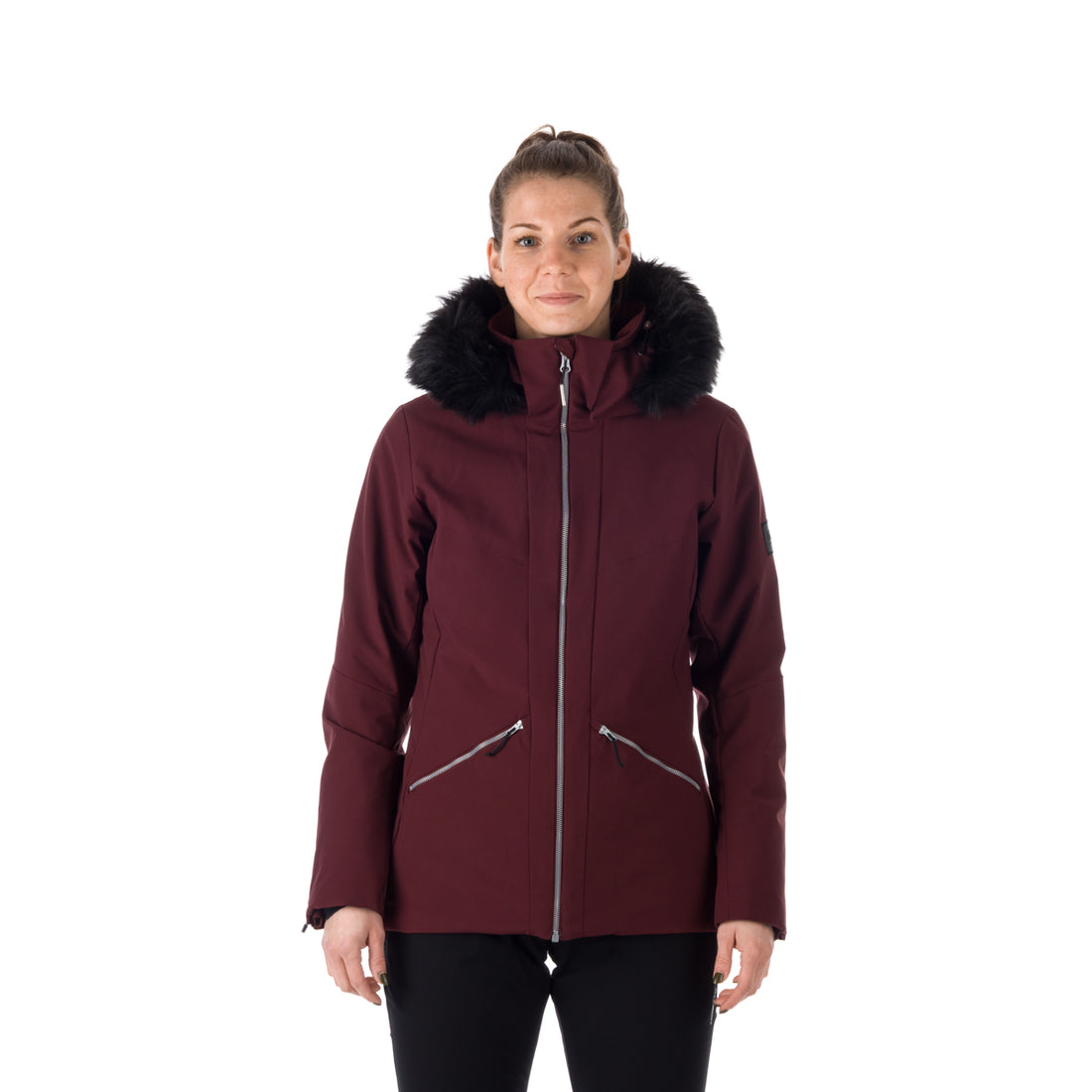 BU-6046SNW women's ski trendy elegant prolonged jacket BRINLEY