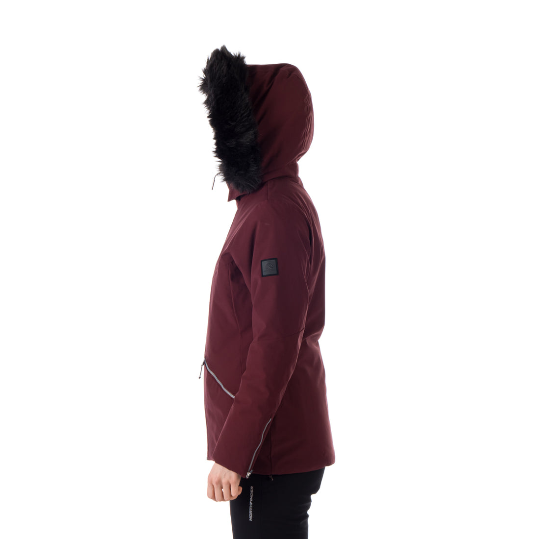 BU-6046SNW women's ski trendy elegant prolonged jacket BRINLEY