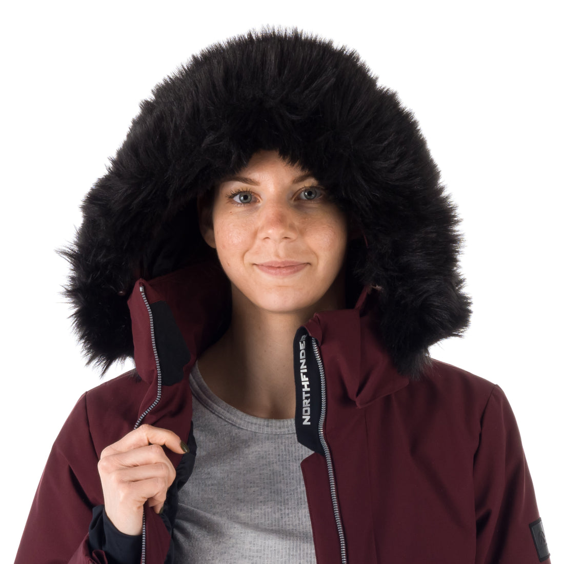 BU-6046SNW women's ski trendy elegant prolonged jacket BRINLEY