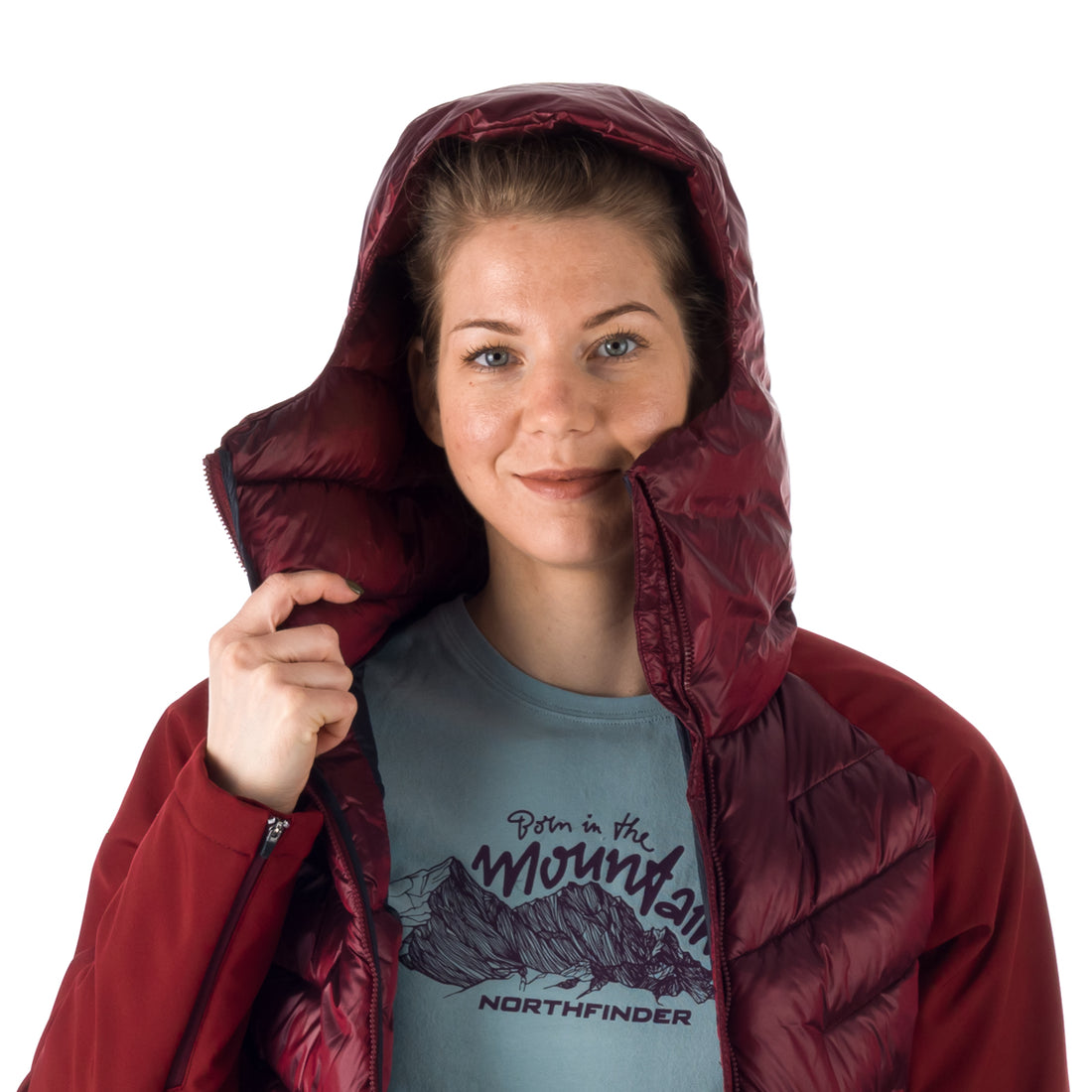 BU-6067SP women's trendy insulated jacket combination with softshell DESIREE