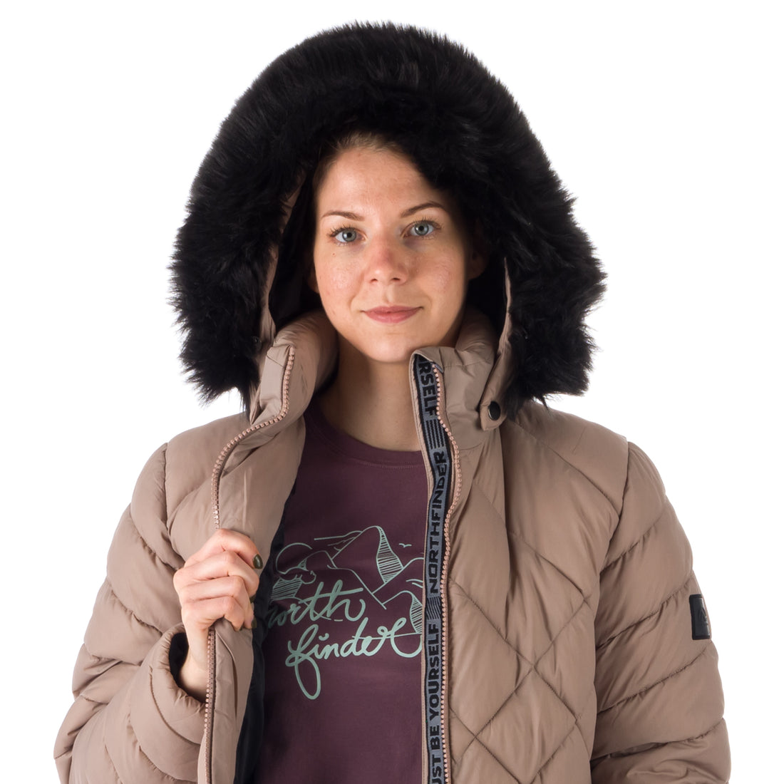 BU-6074SP women's casual like down jacket long style GINA