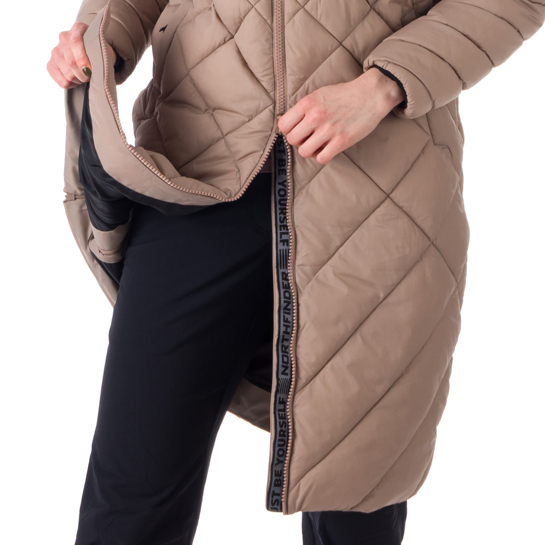 BU-6074SP women's casual like down jacket long style GINA