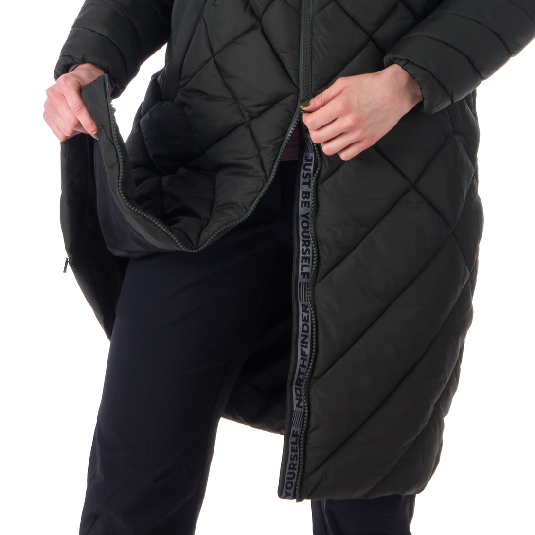 BU-6074SP women's casual like down jacket long style GINA