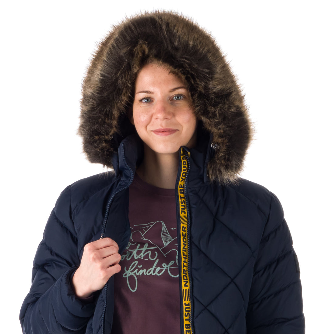 BU-6074SP women's casual like down jacket long style GINA