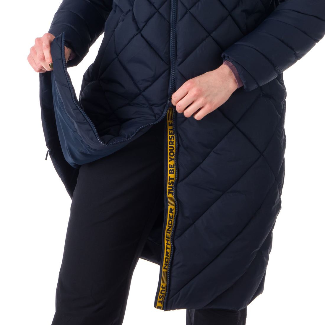 BU-6074SP women's casual like down jacket long style GINA