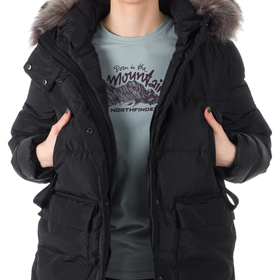 BU-6076SP women's casual trendy like down jacket HAANNA