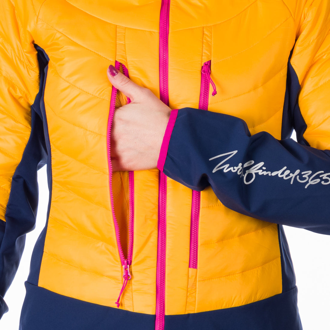 BU-6110SKP women's active ski-touring softshell hybrid jacket padded Primaloft Gold OPALENA