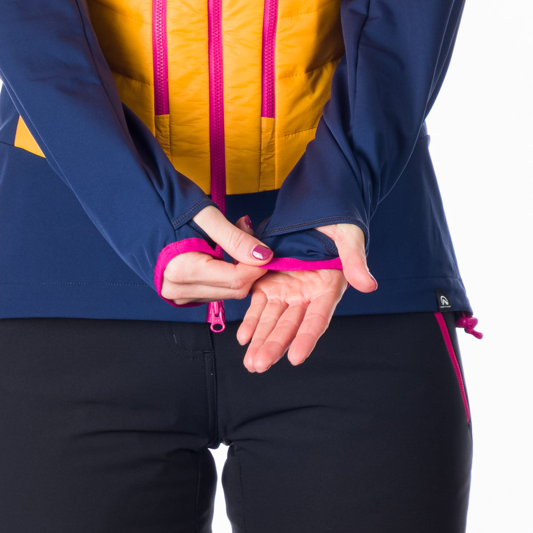 BU-6110SKP women's active ski-touring softshell hybrid jacket padded Primaloft Gold OPALENA