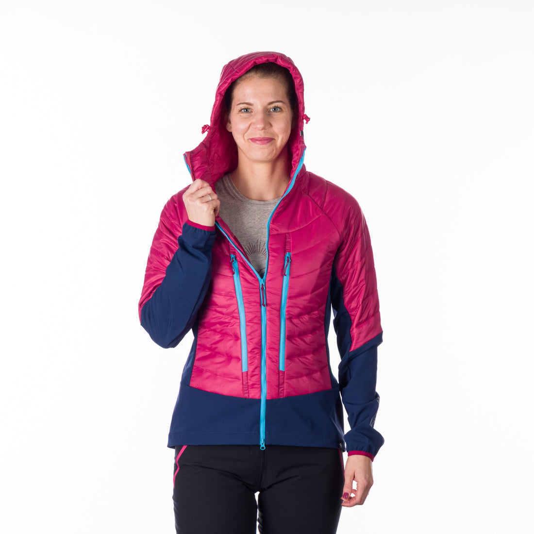 BU-6110SKP women's active ski-touring softshell hybrid jacket padded Primaloft Gold OPALENA