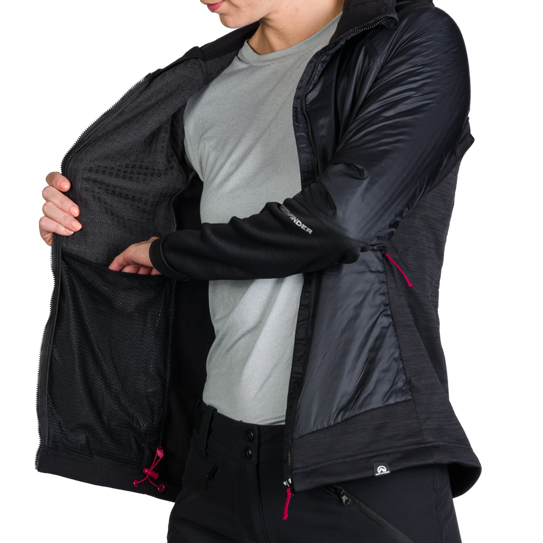 BU-6125OR Women's hybrid jacket with active insulation BERNINA