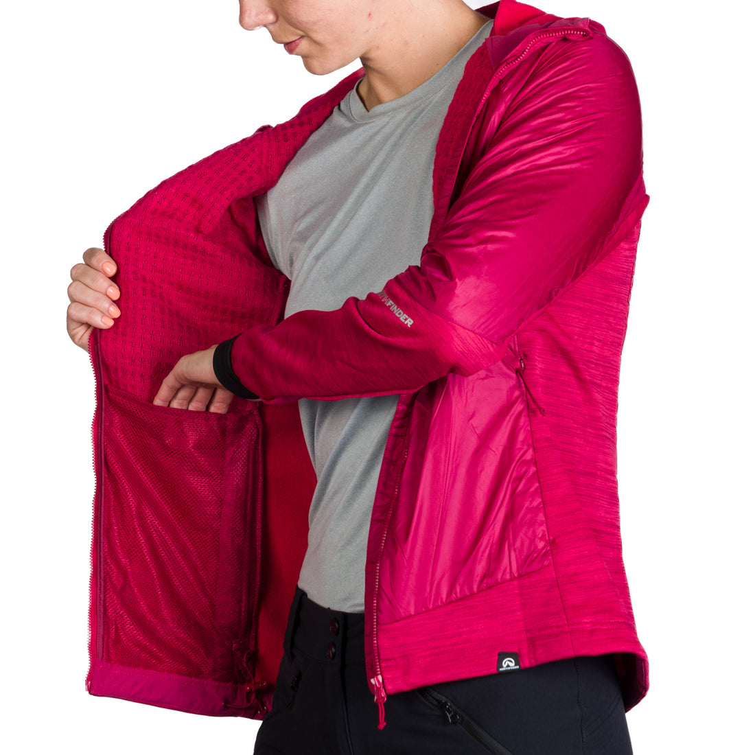 BU-6125OR Women's hybrid jacket with active insulation BERNINA