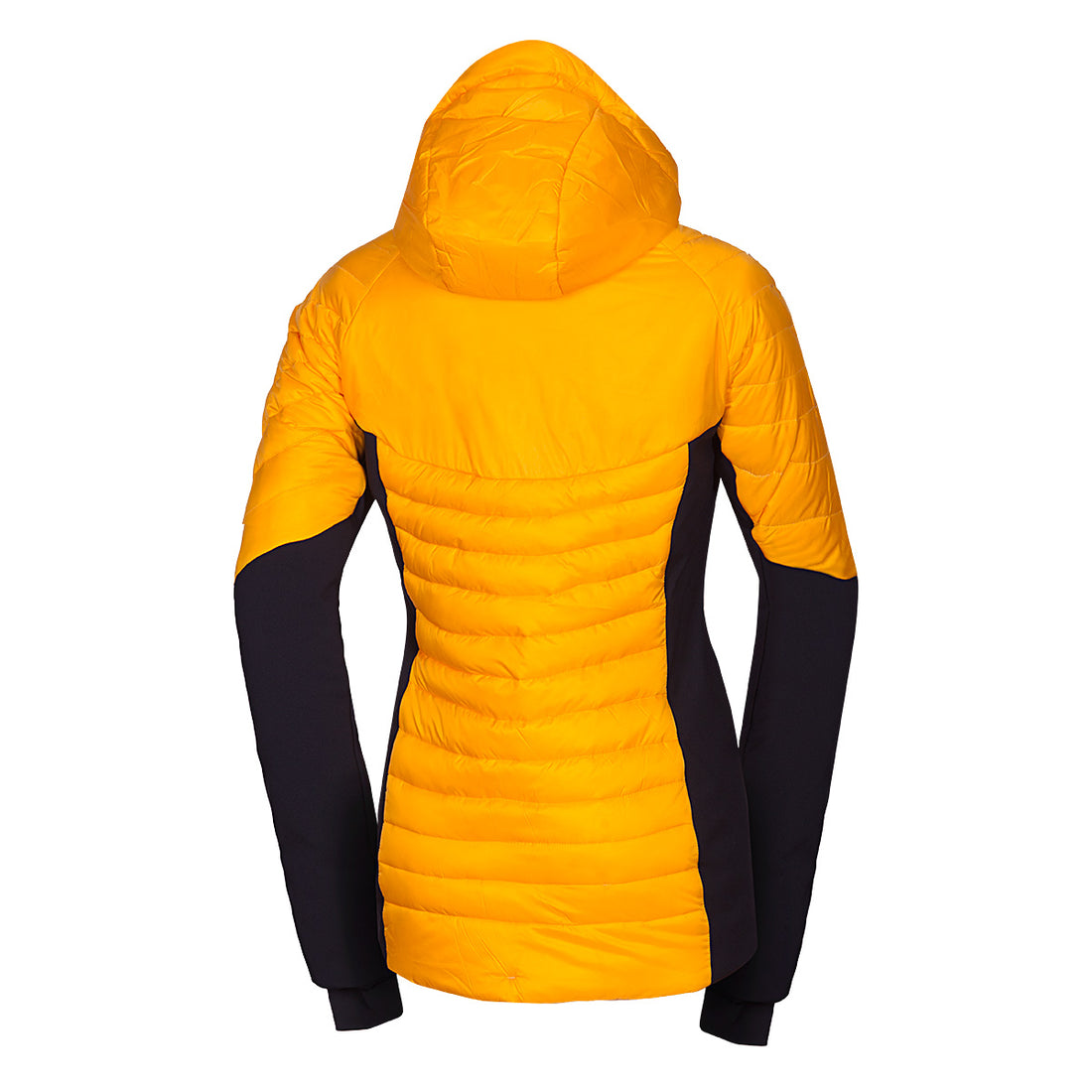 BU-6131OR women's outdoor hybrid like down jacket with softshell PHYLLIS