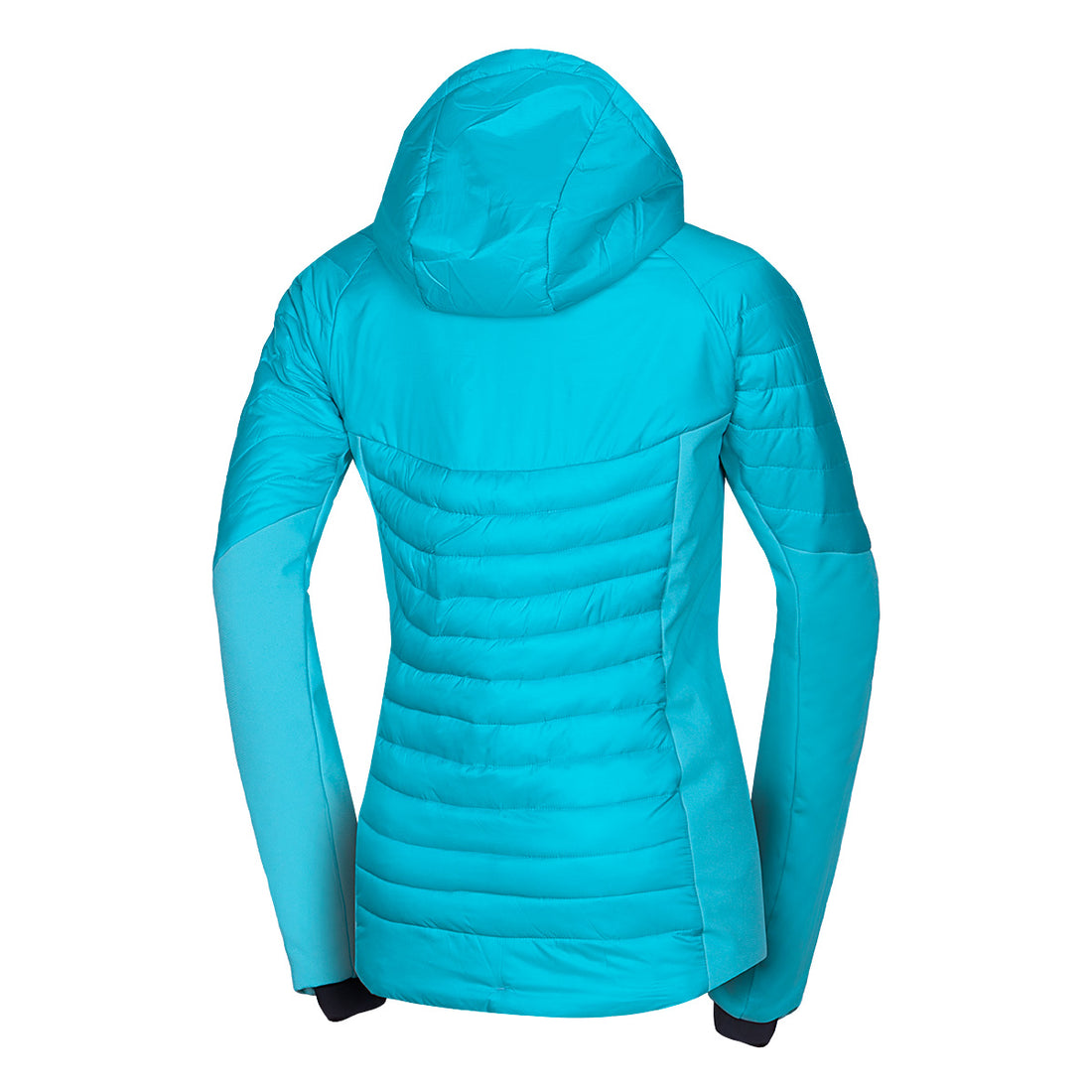 BU-6131OR women's outdoor hybrid like down jacket with softshell PHYLLIS