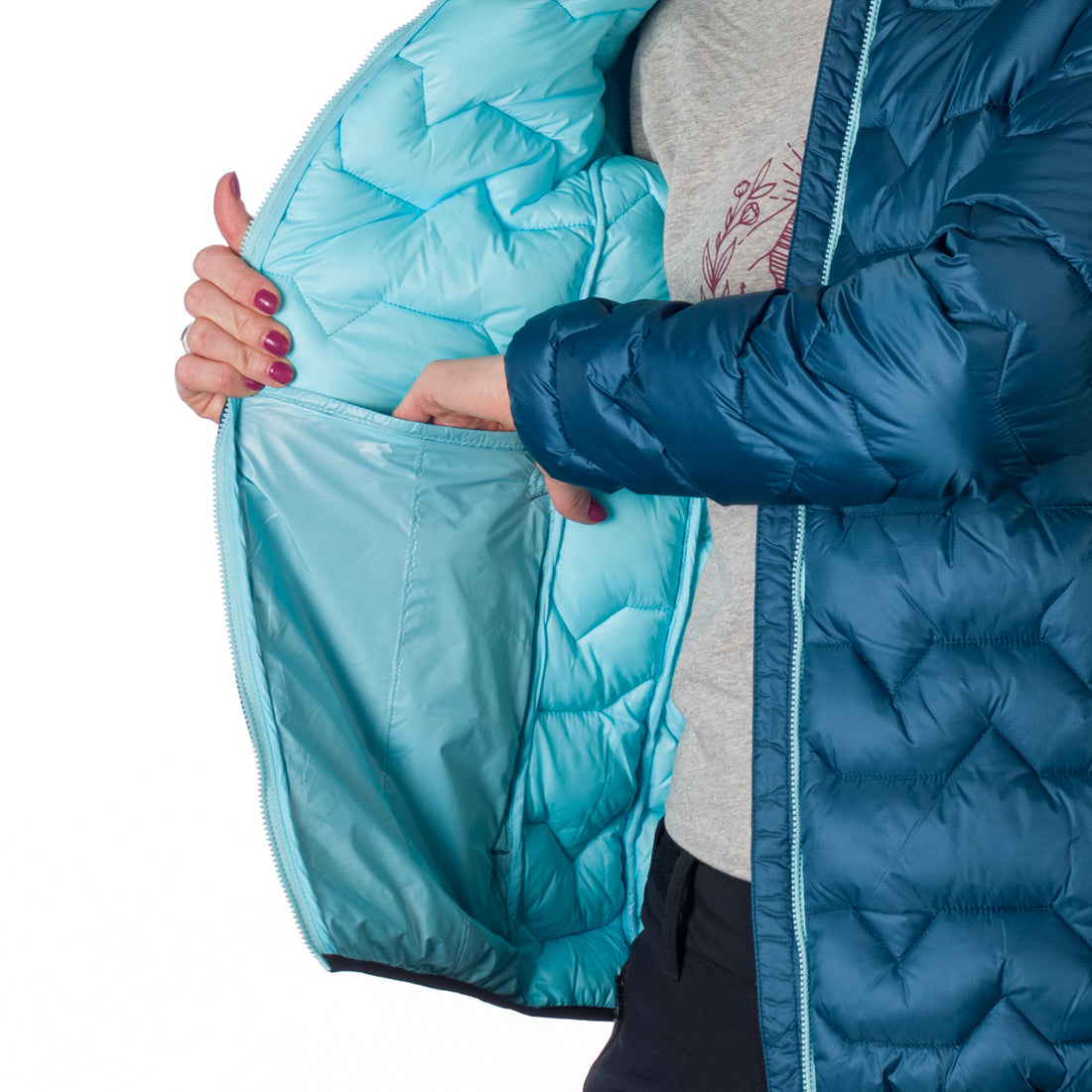 BU-6132OR women's outdoor like down jacket insulated ELMA