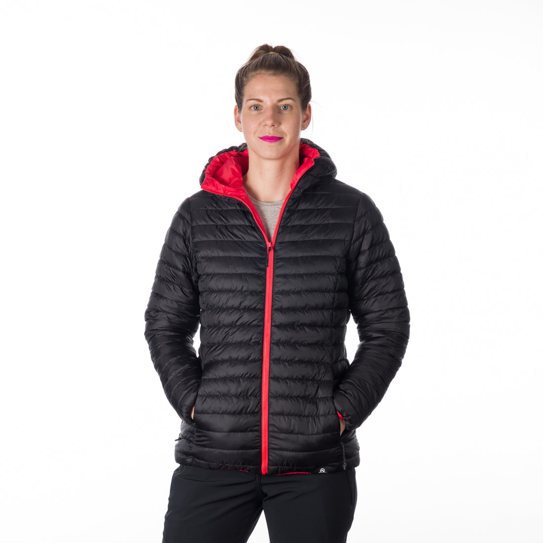 BU-6134OR women's insulated reversible hoody jacket JANET