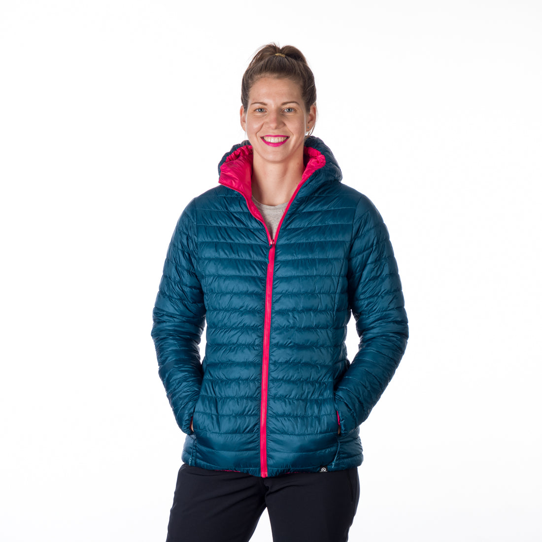 BU-6134OR women's insulated reversible hoody jacket JANET