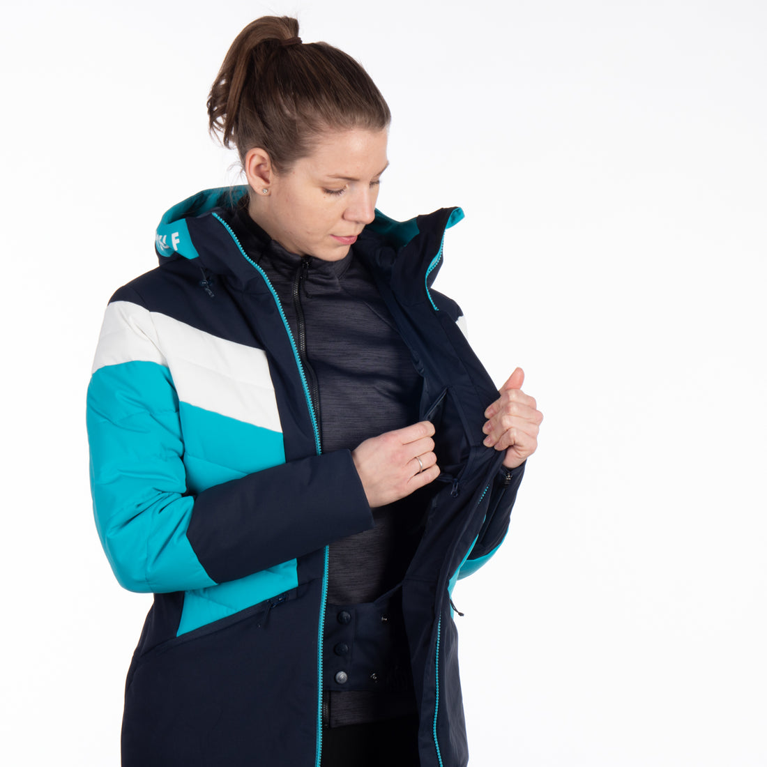 BU-6144SNW women's ski quilted insulated jacket IDA