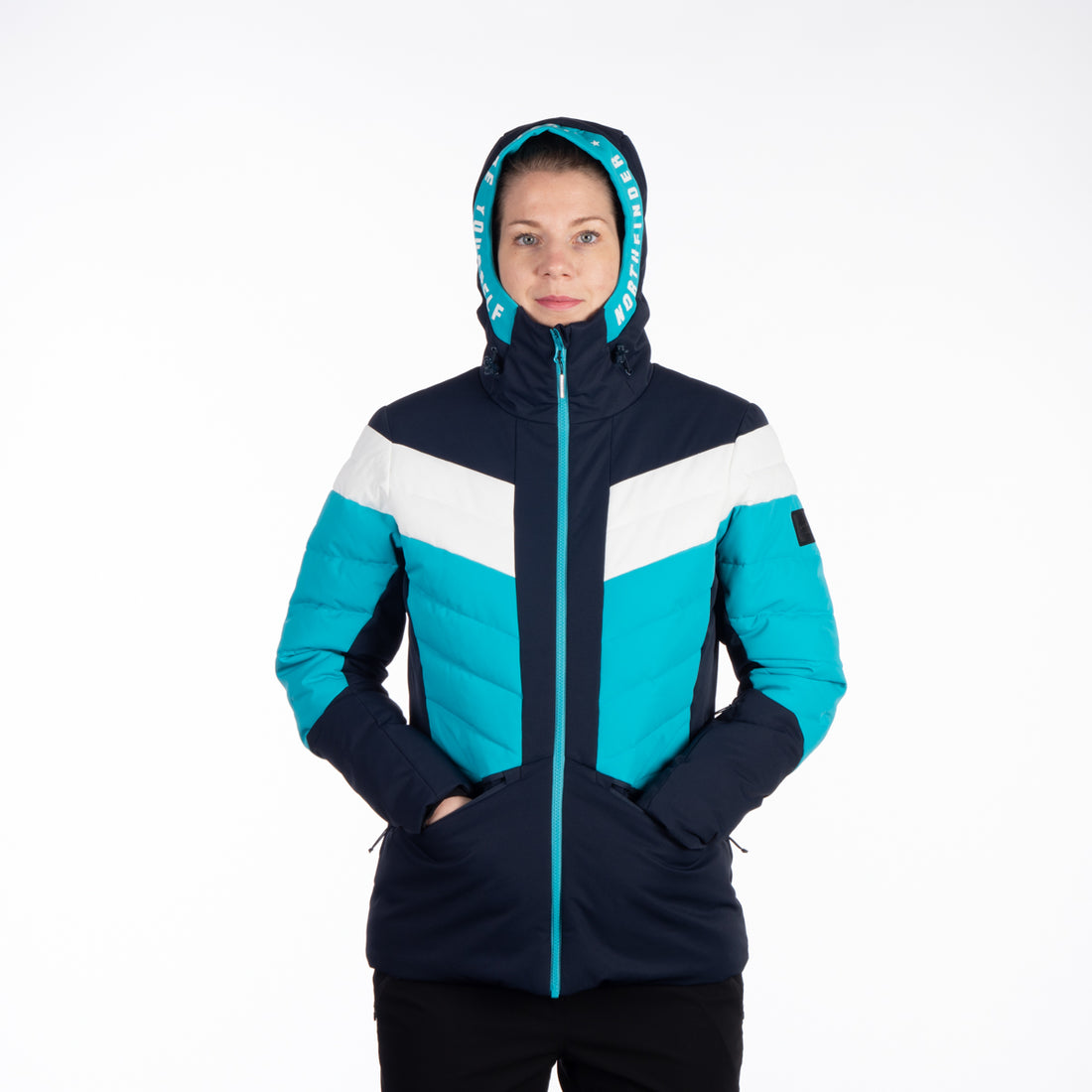 BU-6144SNW women's ski quilted insulated jacket IDA