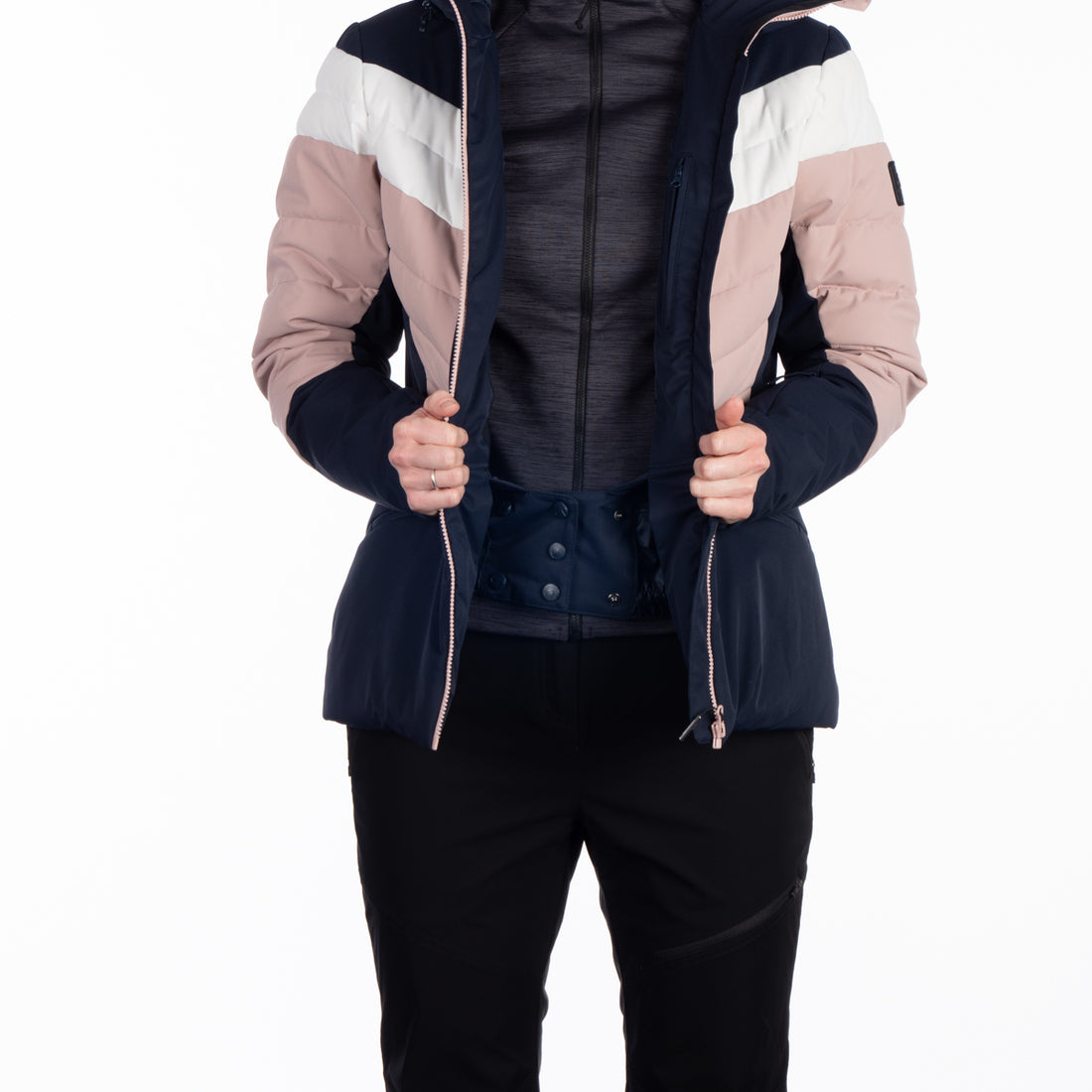 BU-6144SNW women's ski quilted insulated jacket IDA