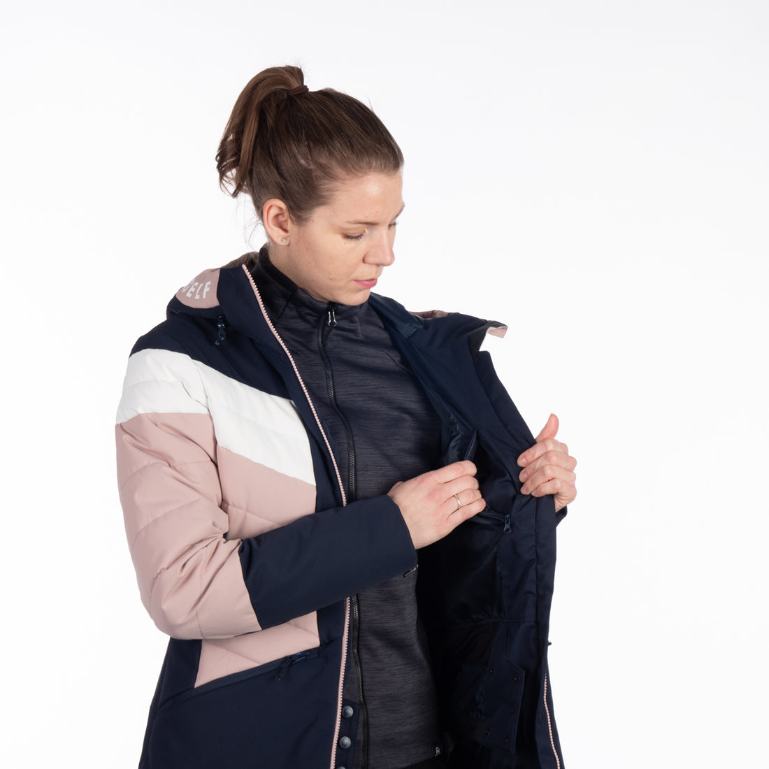 BU-6144SNW women's ski quilted insulated jacket IDA