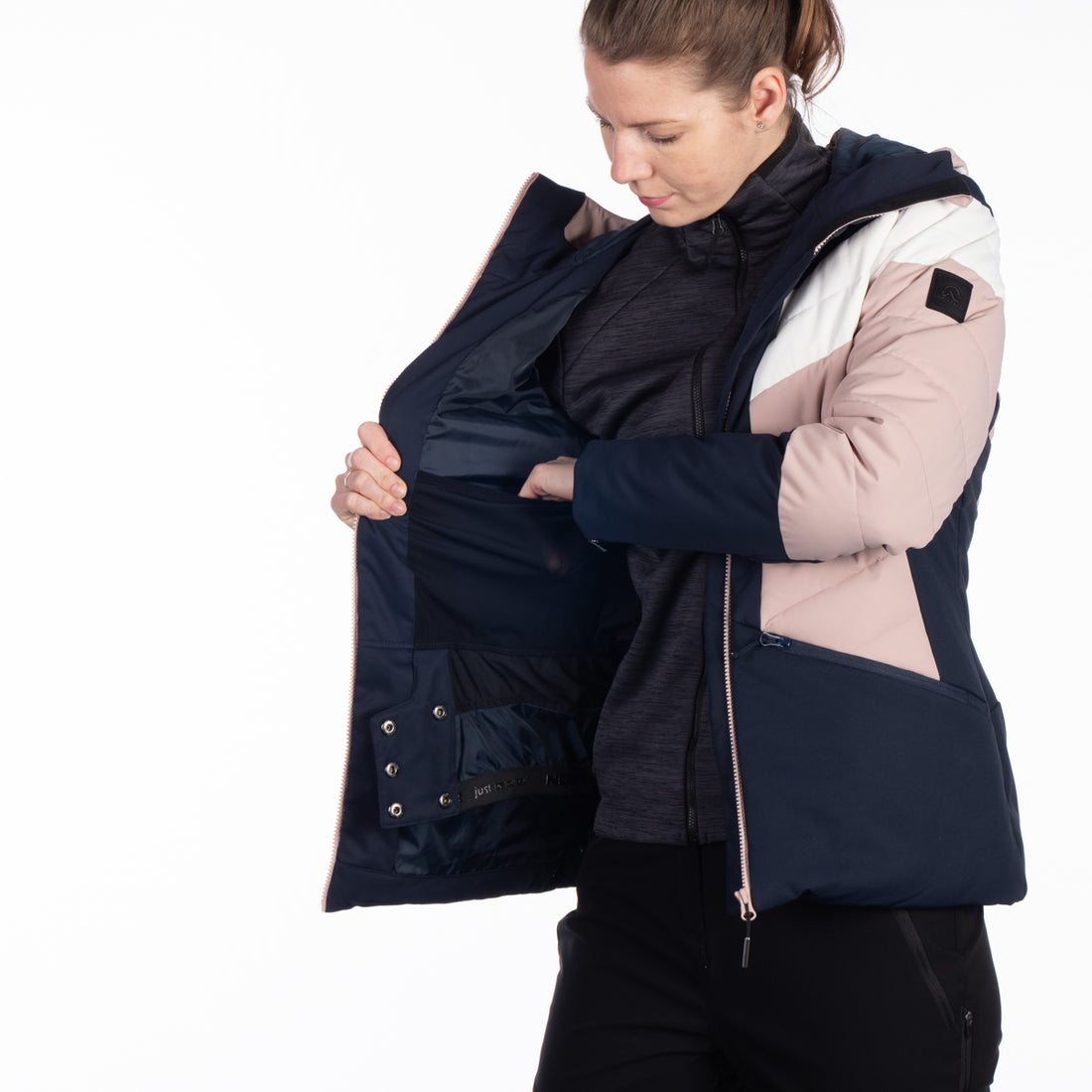 BU-6144SNW women's ski quilted insulated jacket IDA