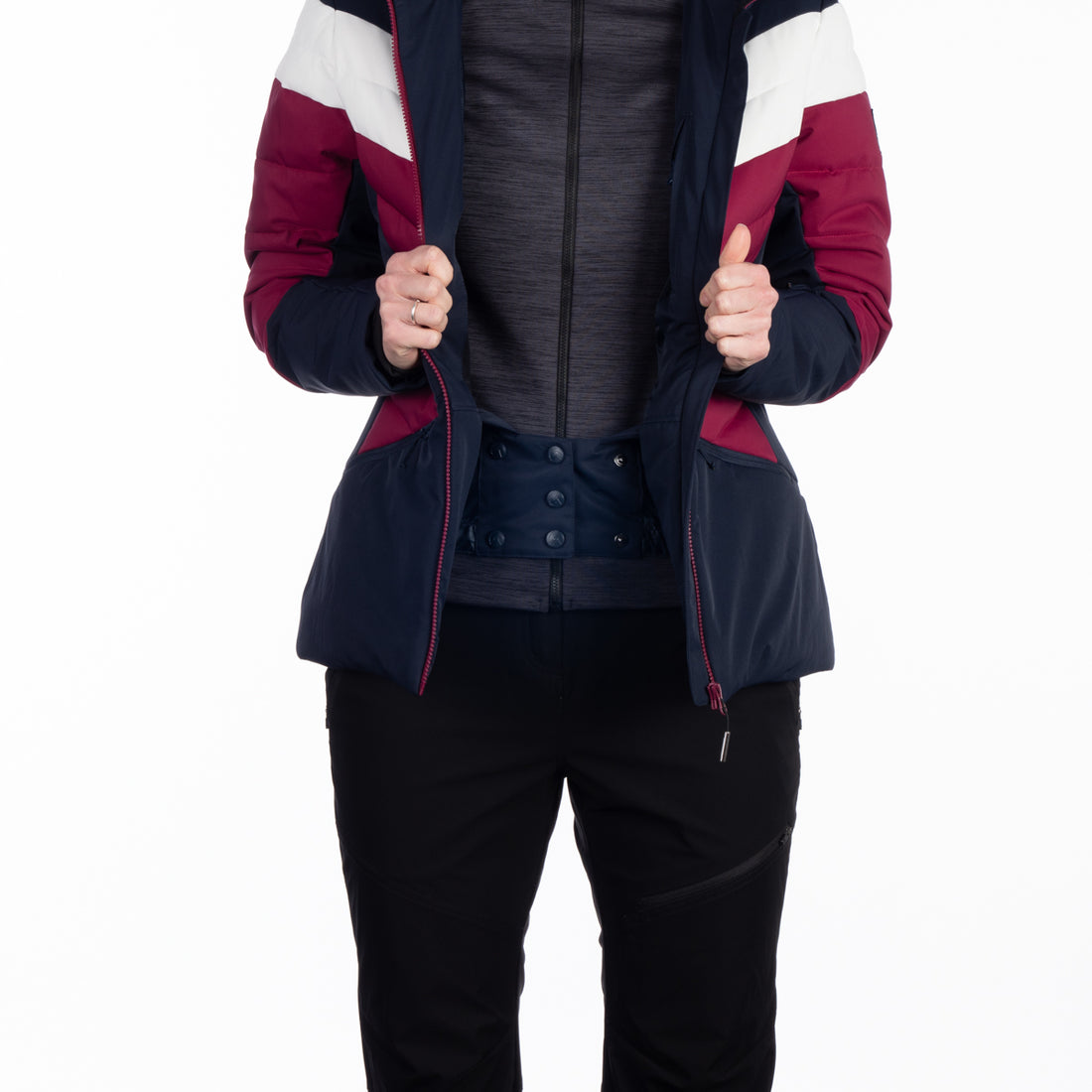 BU-6144SNW women's ski quilted insulated jacket IDA