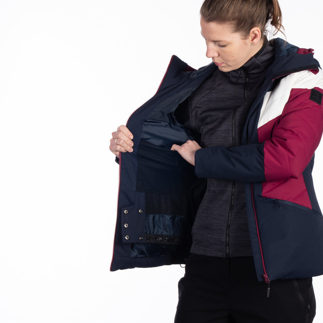 BU-6144SNW women's ski quilted insulated jacket IDA