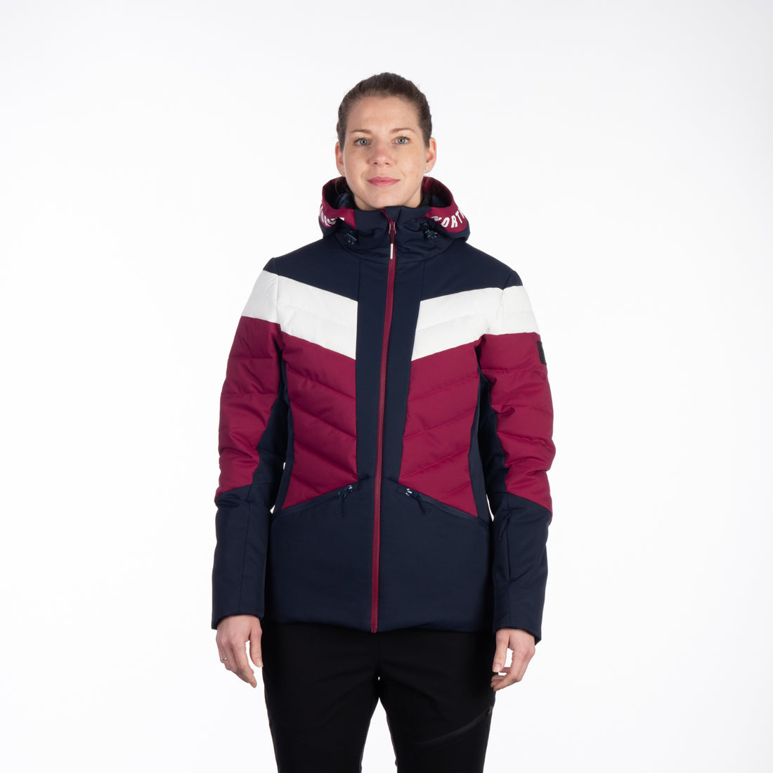 BU-6144SNW women's ski quilted insulated jacket IDA