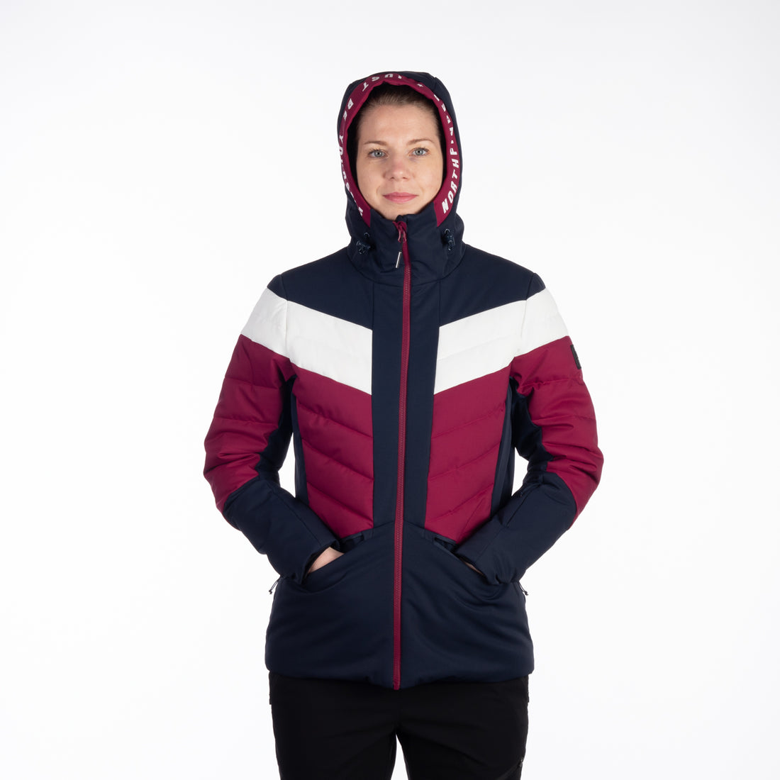 BU-6144SNW women's ski quilted insulated jacket IDA