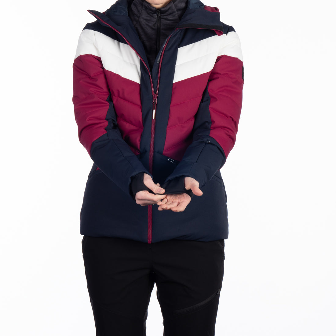 BU-6144SNW women's ski quilted insulated jacket IDA
