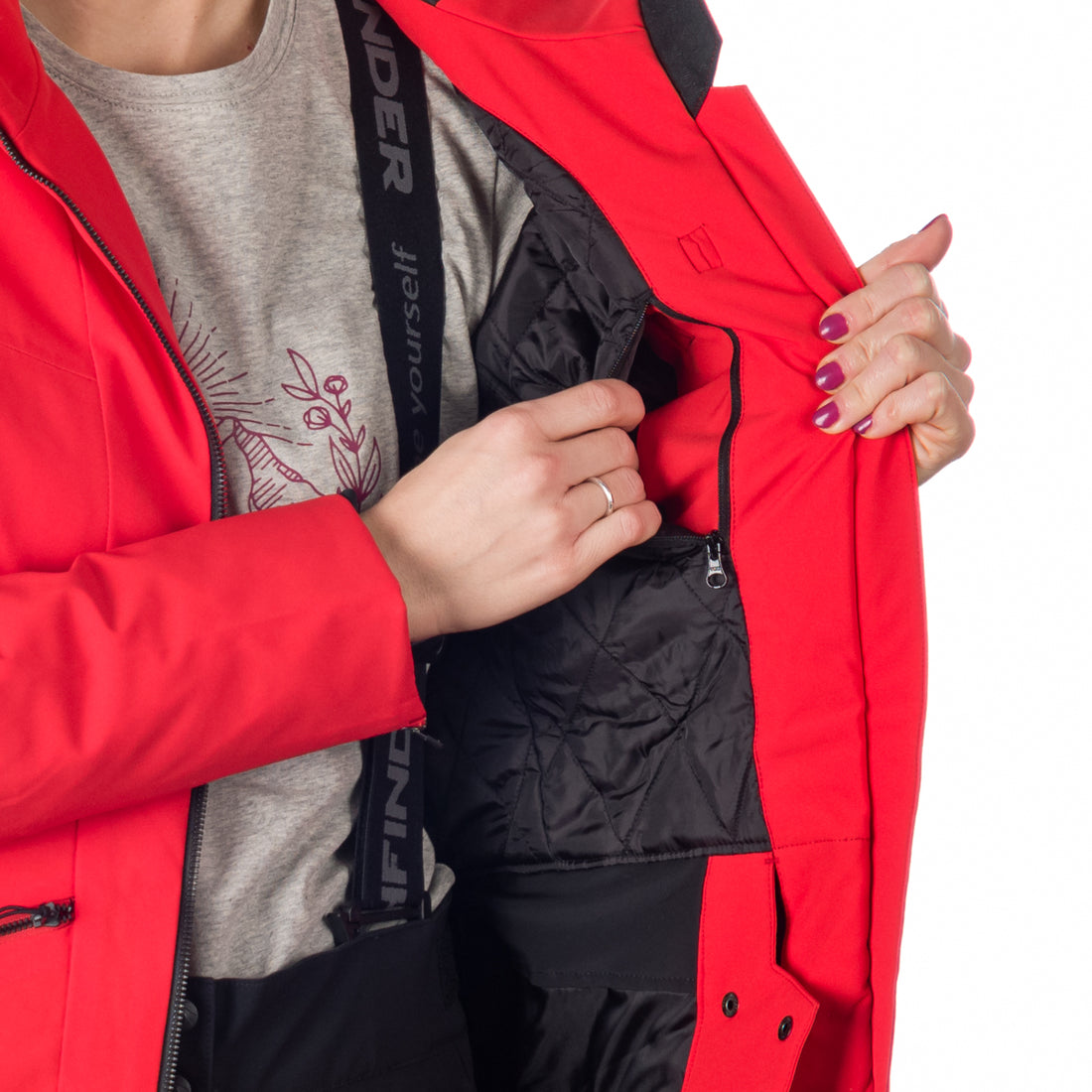 BU-6146SNW women ski insulated jacket MARJORIE