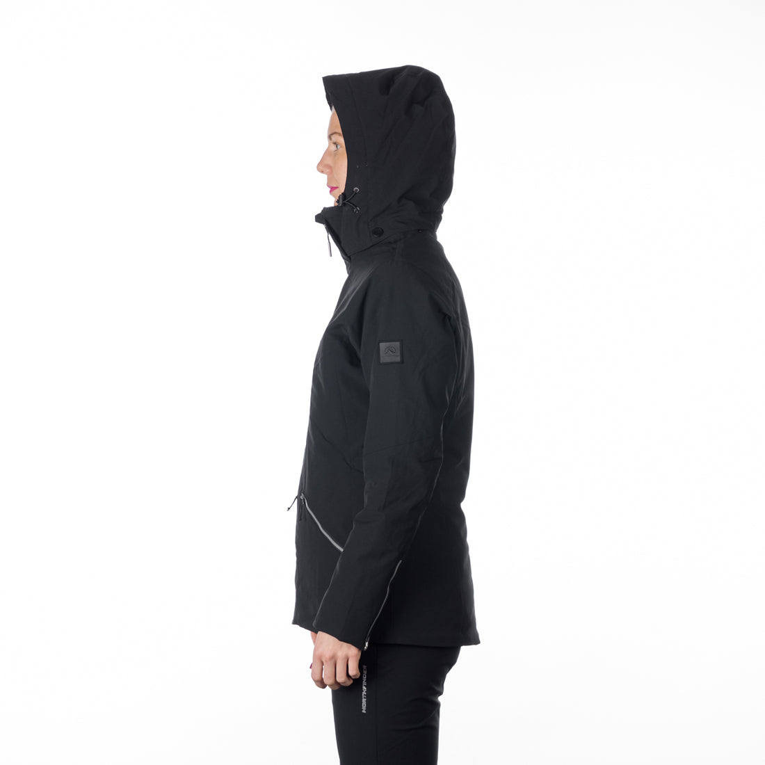 BU-6147SNW women ski trendy prolonged jacket OPAL