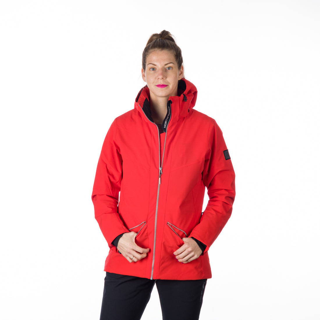 BU-6147SNW women ski trendy prolonged jacket OPAL