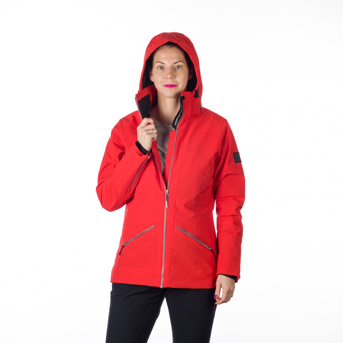 BU-6147SNW women ski trendy prolonged jacket OPAL