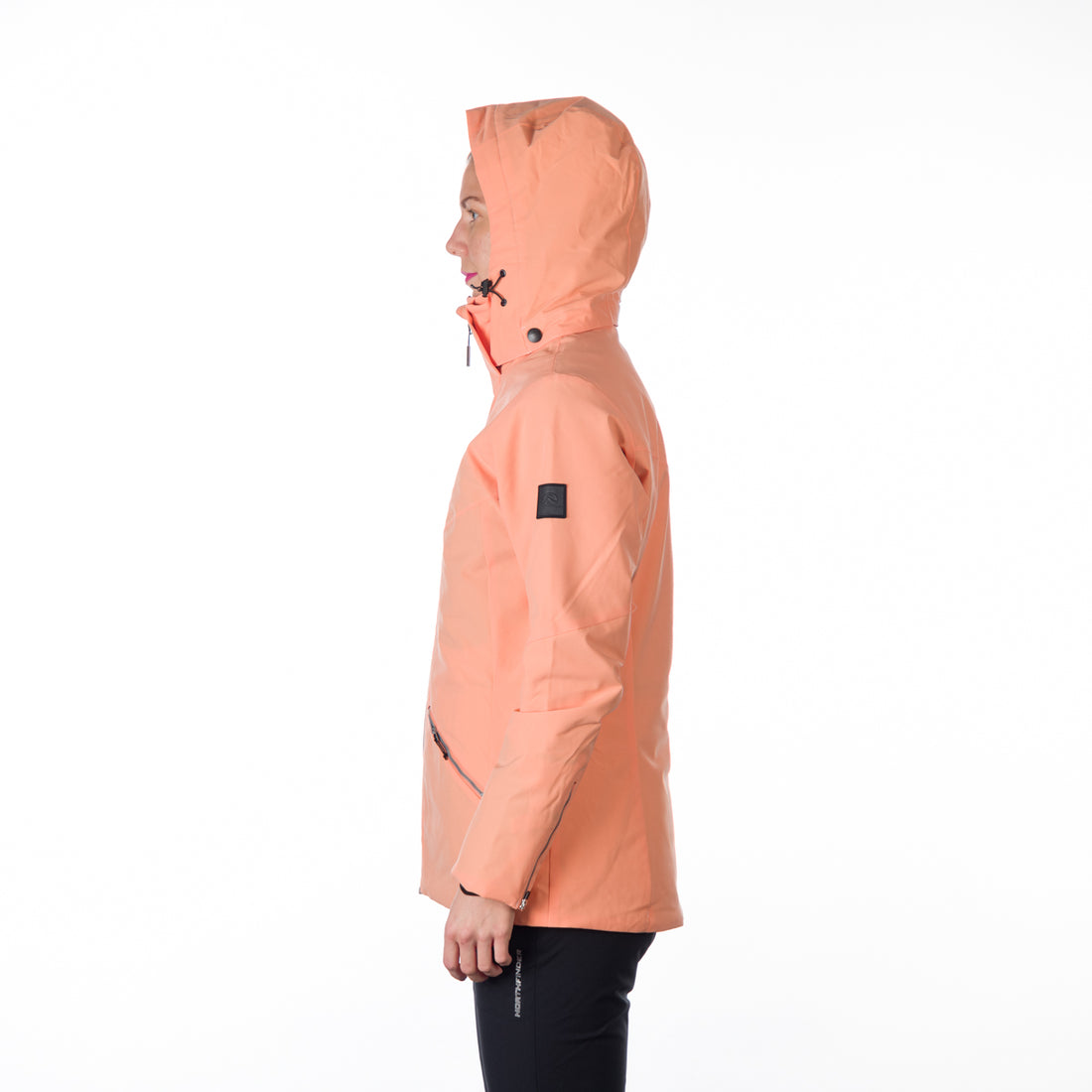BU-6147SNW women ski trendy prolonged jacket OPAL