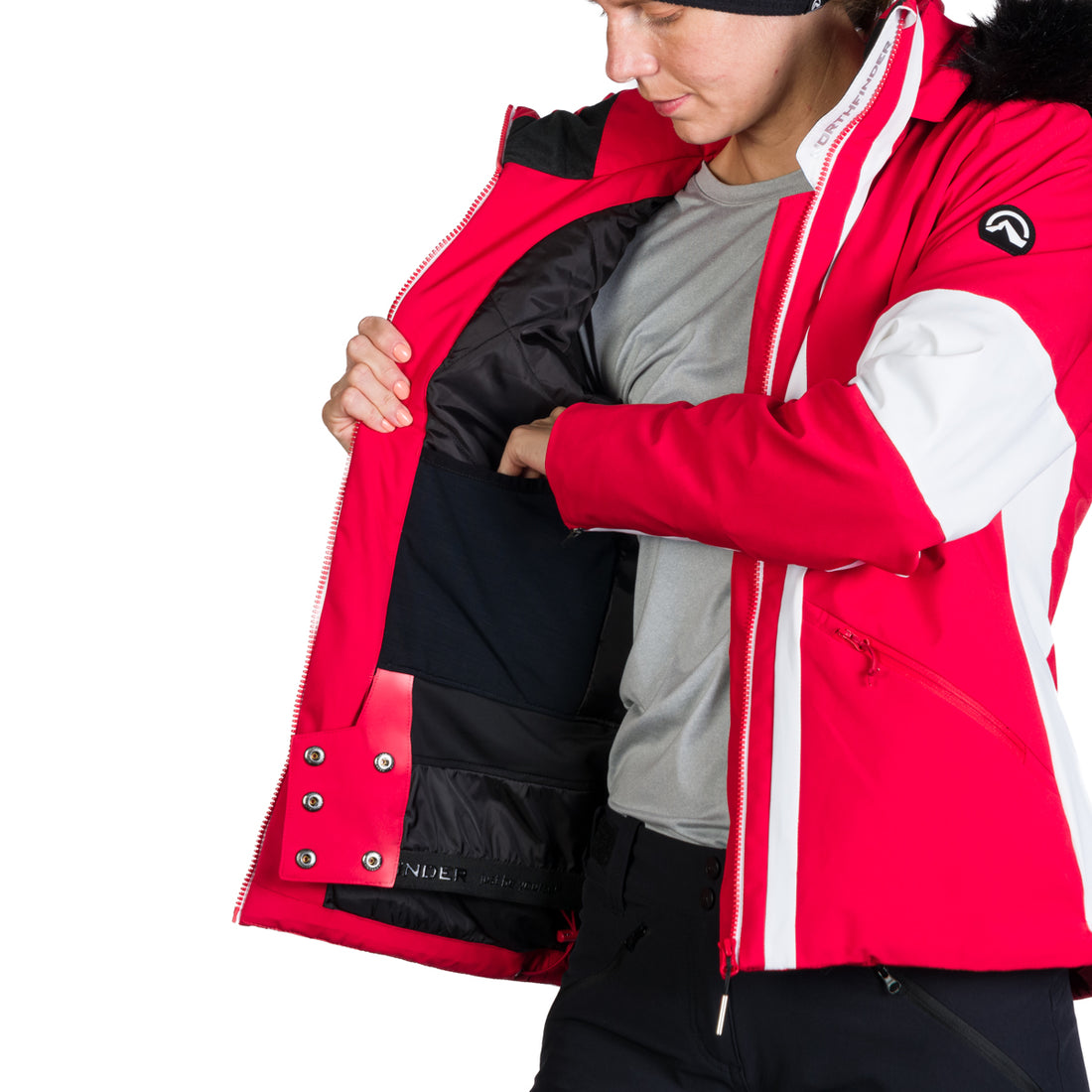 BU-6148SNW women's ski softshell insulated jacket ZELLA