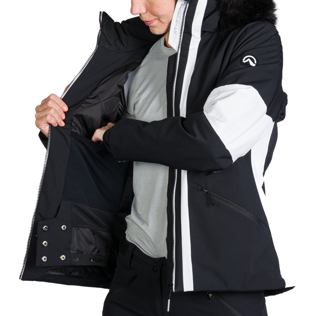 BU-6148SNW women's ski softshell insulated jacket ZELLA