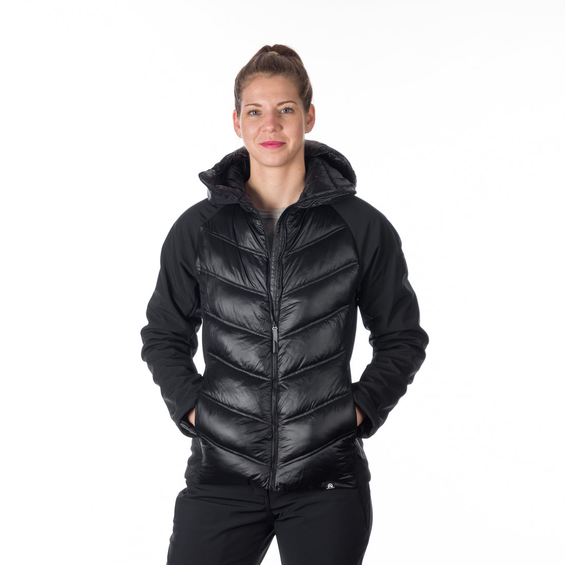 BU-6154SP women's trendy insulated jacket combined with softshell RITA