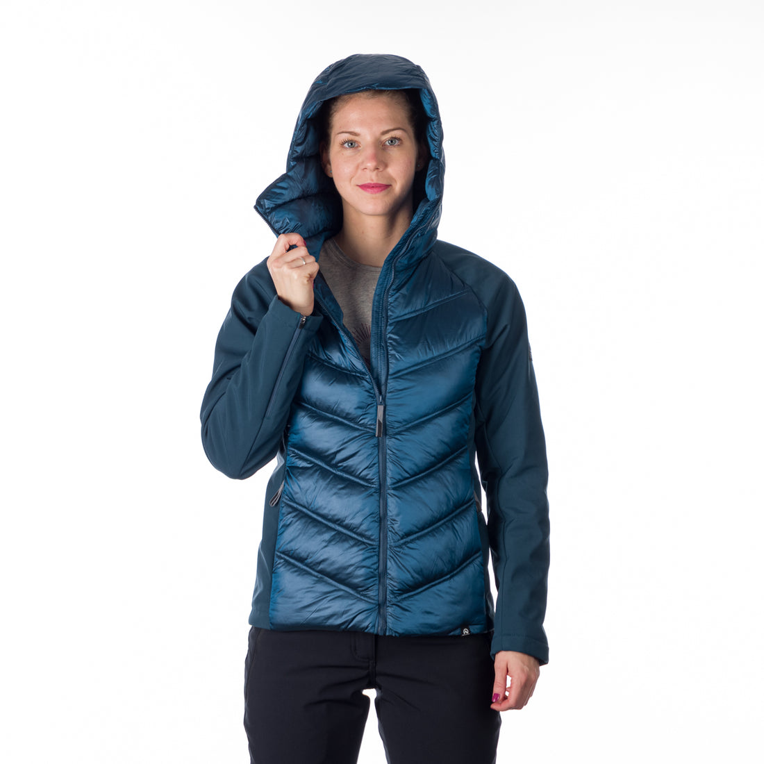 BU-6154SP women's trendy insulated jacket combined with softshell RITA