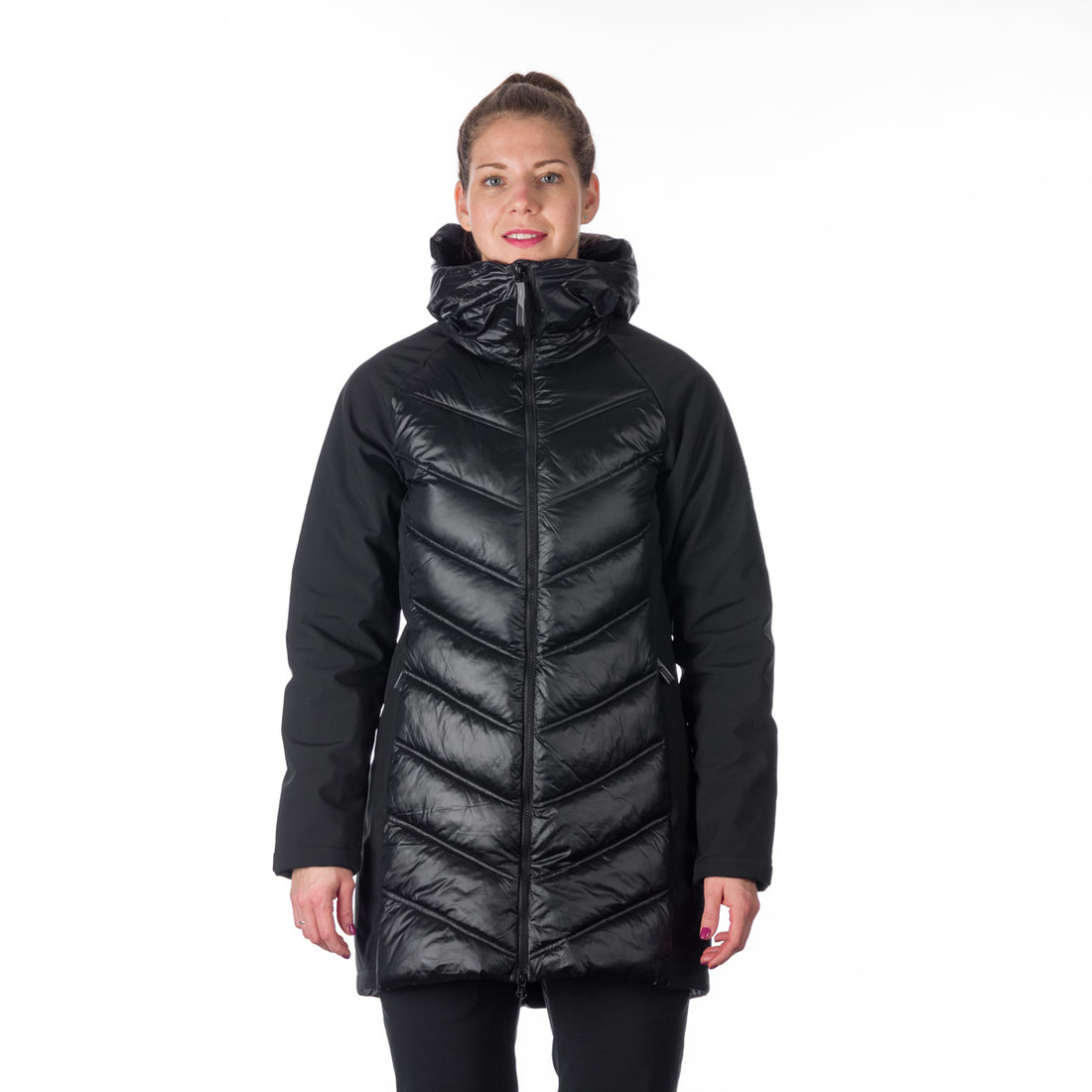 BU-6155SP women's trendy insulated jacket combined with softshell MARGIE
