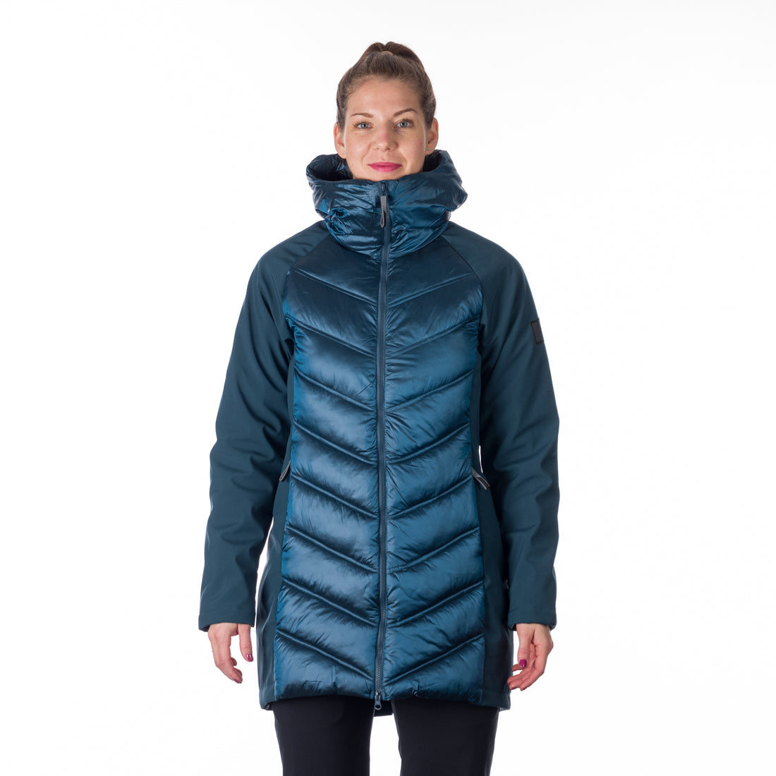 BU-6155SP women's trendy insulated jacket combined with softshell MARGIE