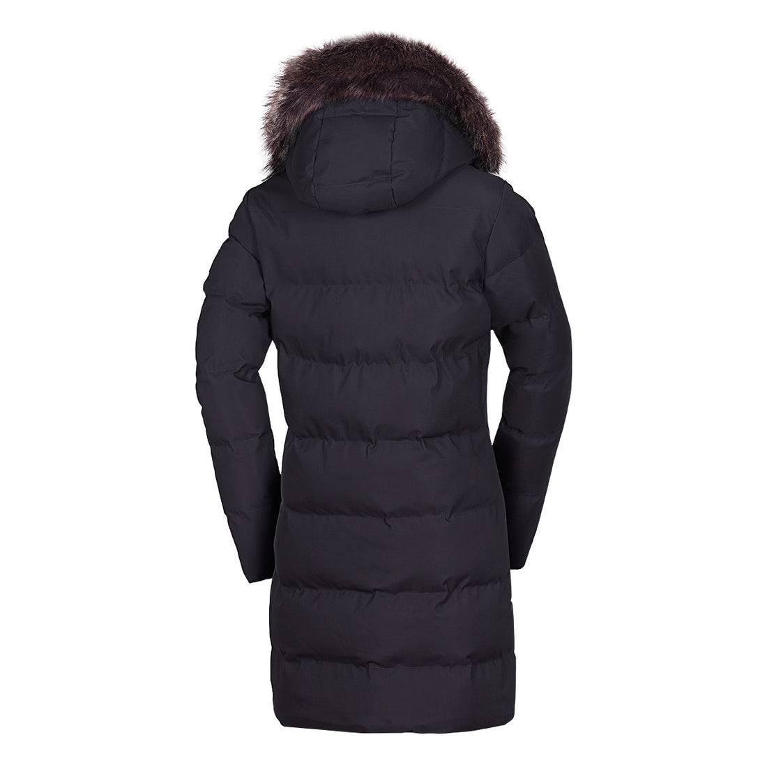 BU-6157SP women's sport insulated prolonged jacket with fur RHEA