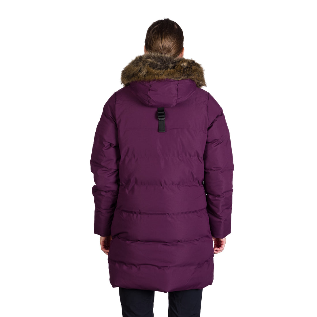 BU-6157SP women's sport insulated prolonged jacket with fur RHEA